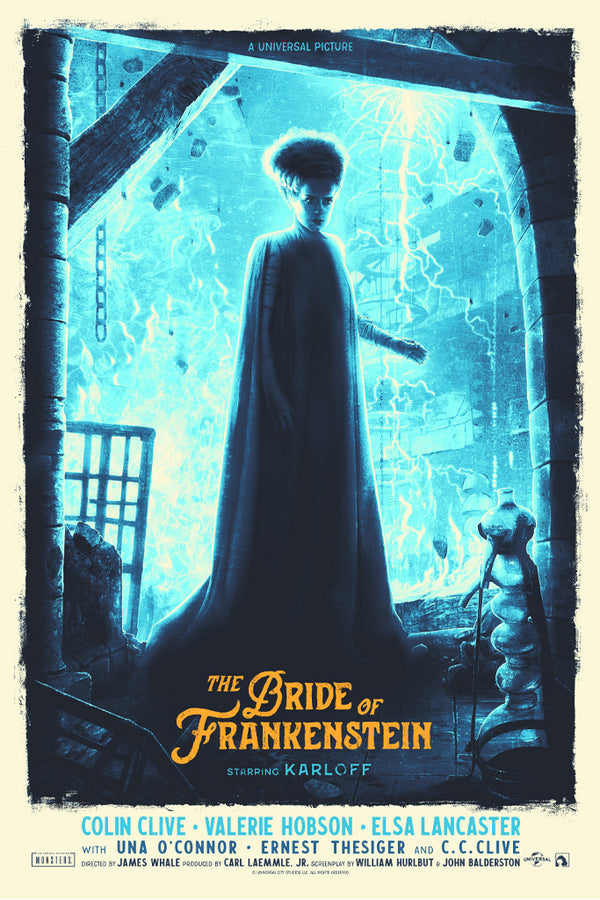 Bride of Frankenstein – Hand-Remarqued Artist Edition by Kevin Wilson