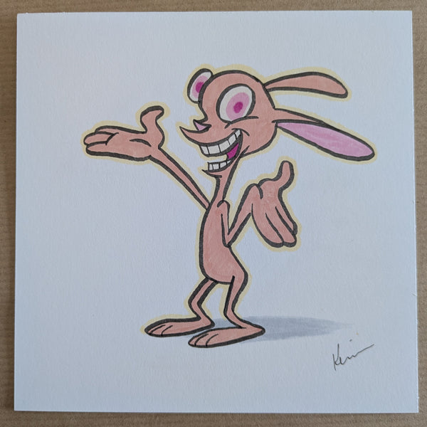 Ren - Original 5x5 Sketch by Kevin Wilson - Artists Copy