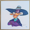 Dark Wing Duck - Original 5x5 Sketch by Kevin Wilson - Artists Copy