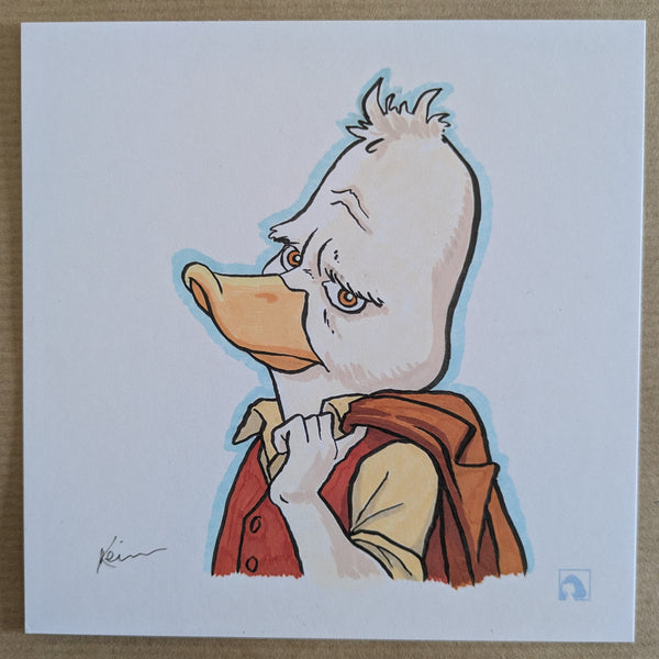 Howard the Duck - Original 5x5 Sketch by Kevin Wilson - Artists Copy