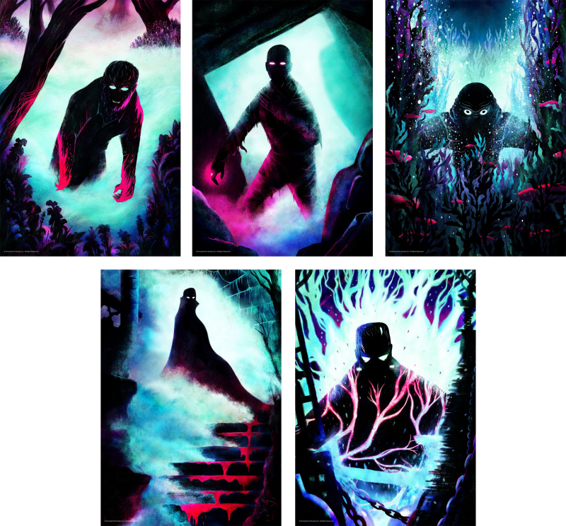art universal monsters Universal Monsters Set by Carly A-F – Uniquely Geekly