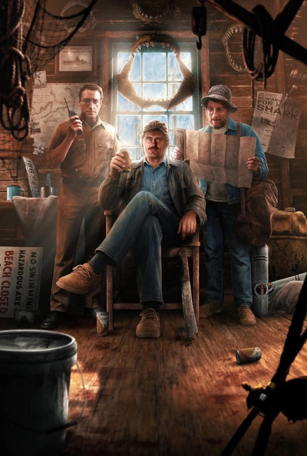 Jaws by Kevin Wilson - AP Variant Edition (ART PRINT)