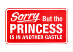 Princess Is In Another Castle by Olly Moss - Letterpress