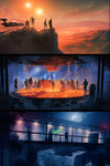 Star Wars Panorama set by Kevin Wilson - AP Variant Edition (UNTITLED)