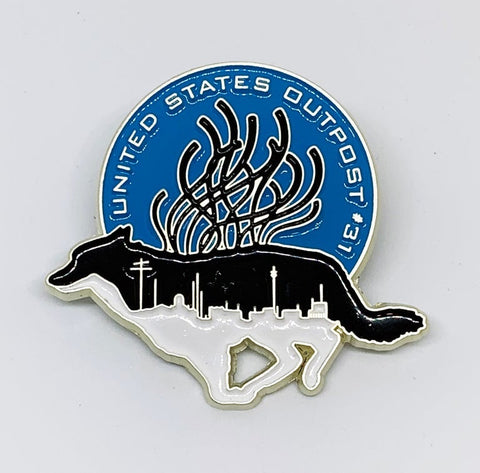 US Outpost #31 (Blue) - Glow in the Dark Pin
